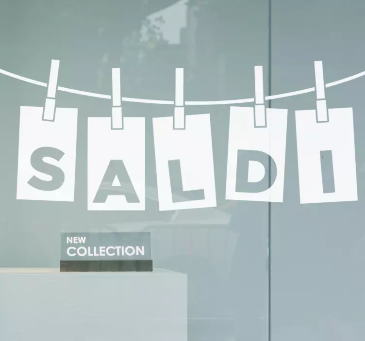 Vetrofanie saldi pinzette - TenStickers