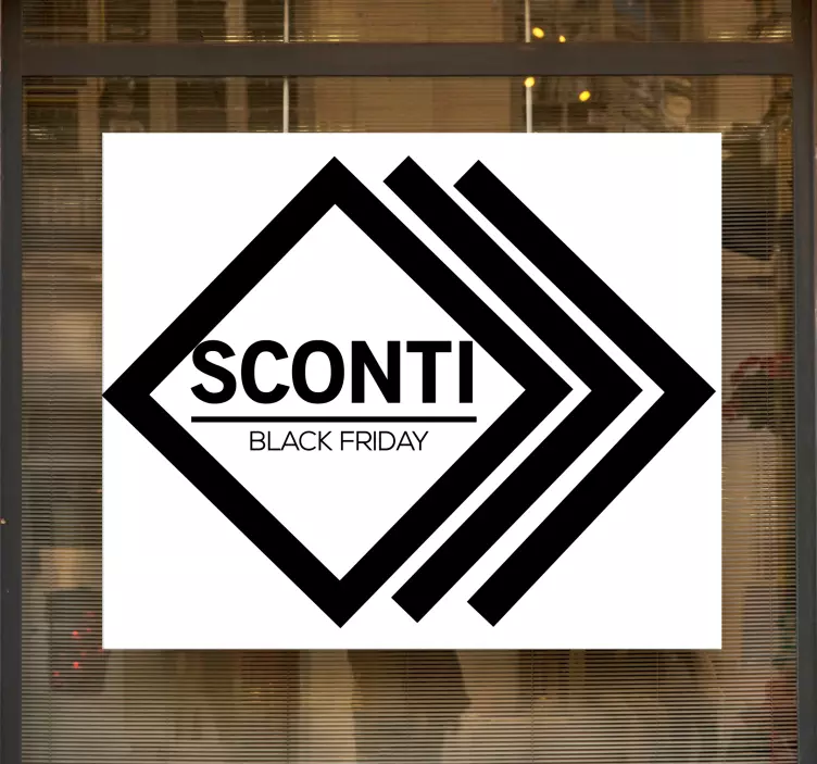 Vetrofanie saldi sconti black friday - TenStickers