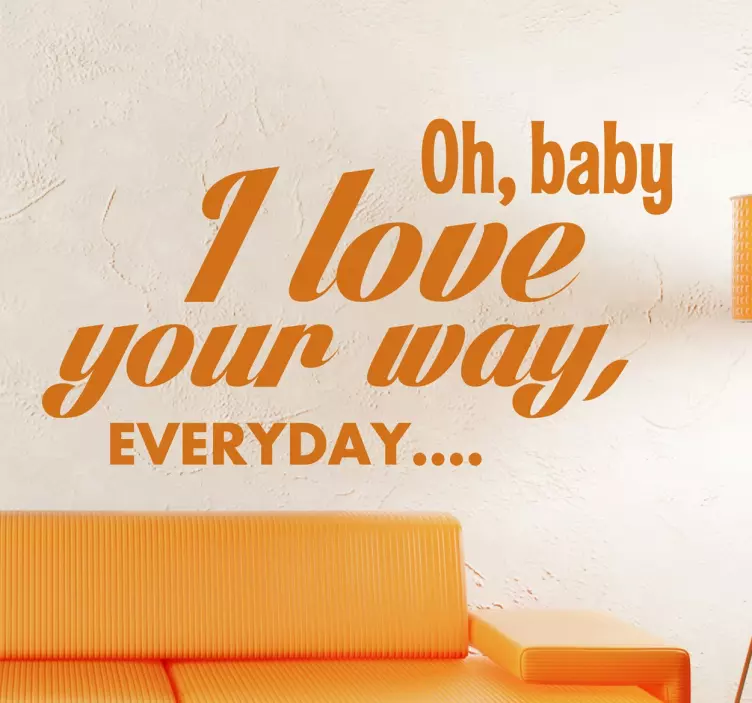 Wall stciker I love you everyday - TenStickers