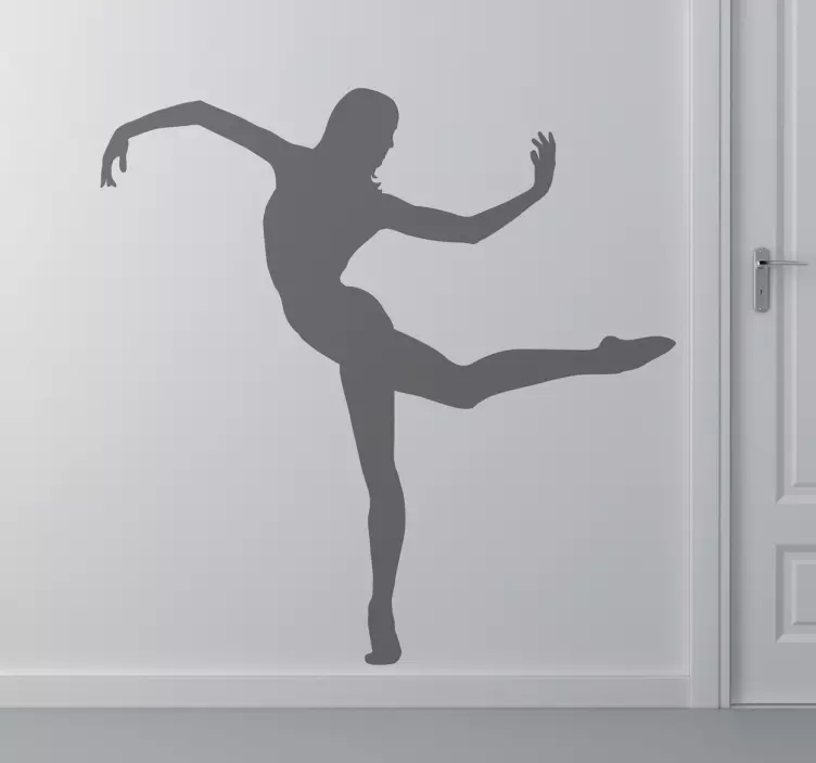Adesivo murale  ballerina danza contemporanea - TenStickers