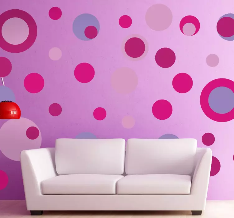 Adesivo murale cerchi originali - TenStickers