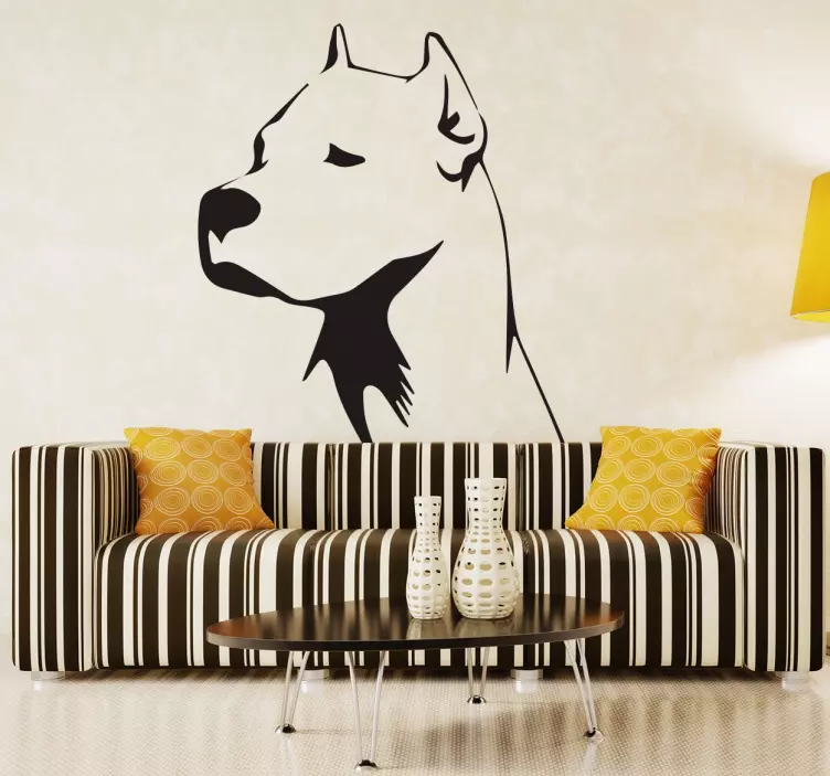 Adesivo murale Dogo Argentino - TenStickers