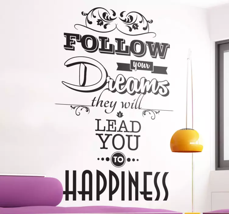 Adesivo murale Follow your Dreams - TenStickers