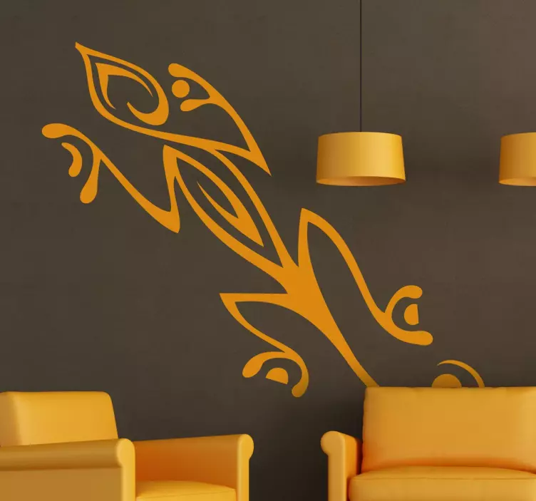 Adesivo murale geco tribale - TenStickers