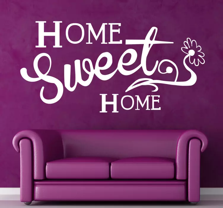 Adesivo murale home sweet home - TenStickers