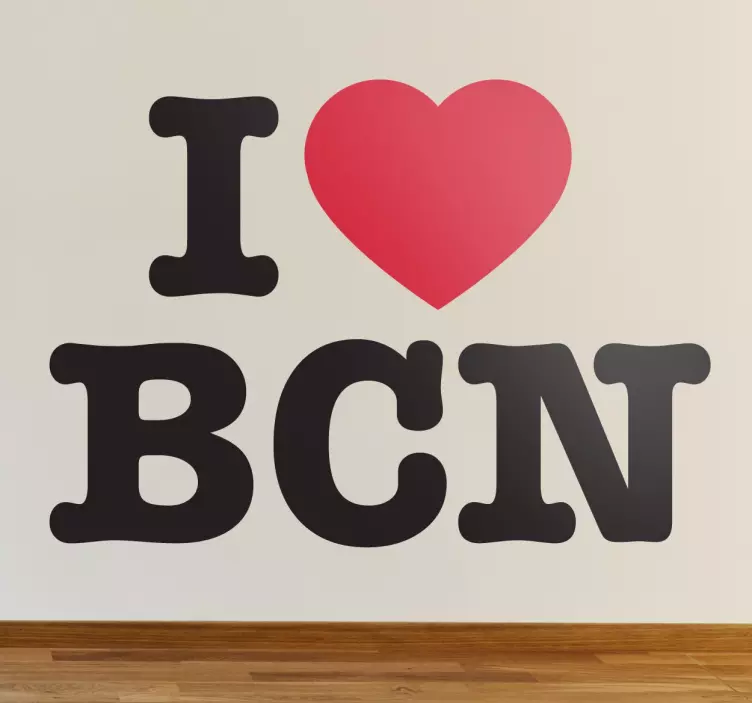 Adesivo murale I love BCN - TenStickers