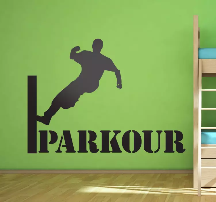 Adesivo murale Parkour monocolore - TenStickers
