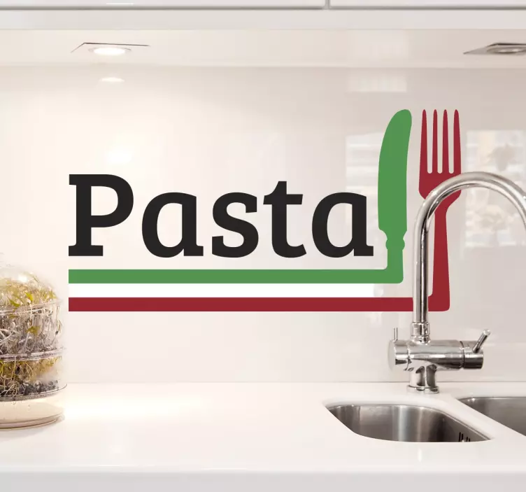 Adesivo murale Pasta - TenStickers