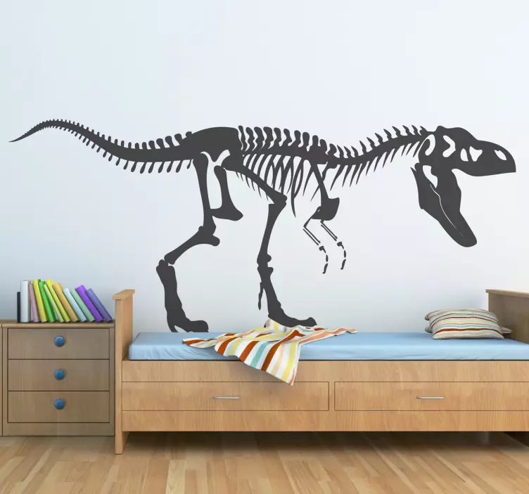 Adesivo murale scheletro T-Rex - TenStickers