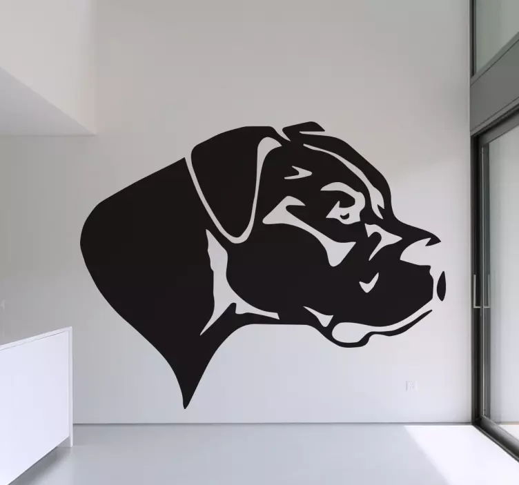 Adesivo murale silhouette Dogo - TenStickers