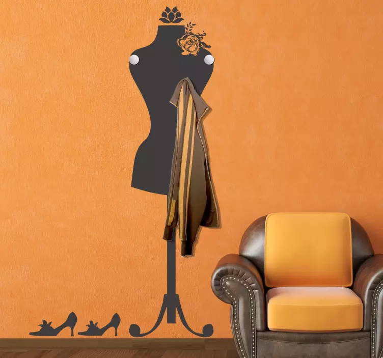 Adesivo murale silhouette manichino - TenStickers