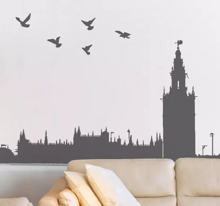 Adesivo murale silhouette Sevilla - TenStickers