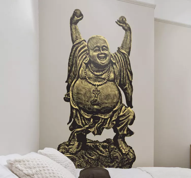 Adesivo murale statua Buddha - TenStickers