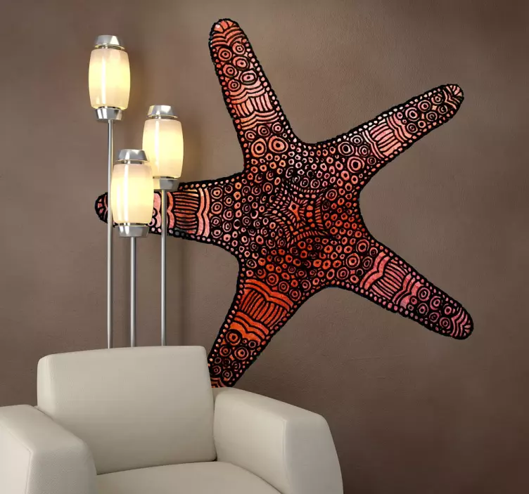 Adesivo murale stella marina - TenStickers