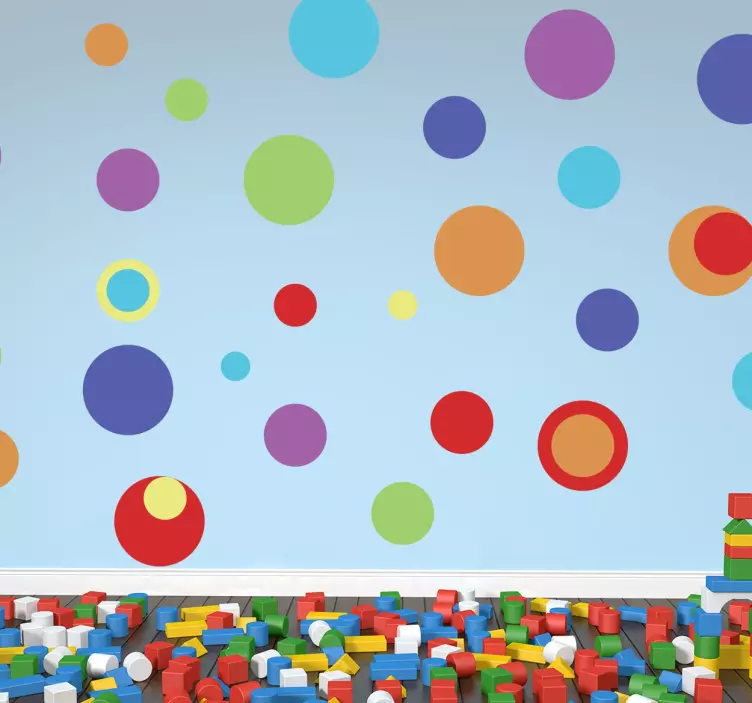 Wall stiker cerchi arcobaleno - TenStickers