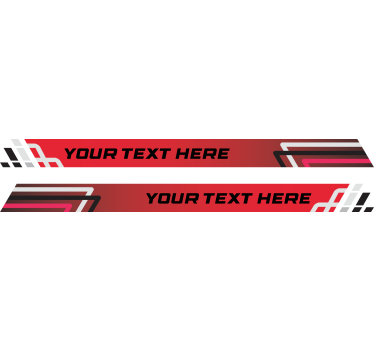 Adesivo per auto set di strisce stile racing - TenStickers