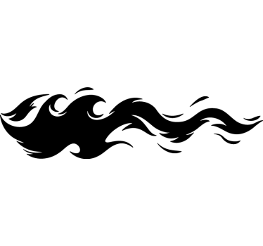 Adesivo per auto ondata di fiamme - TenStickers