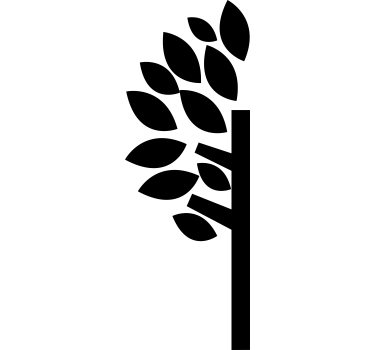 carta adesiva per ante armadio mezzo albero - TenStickers