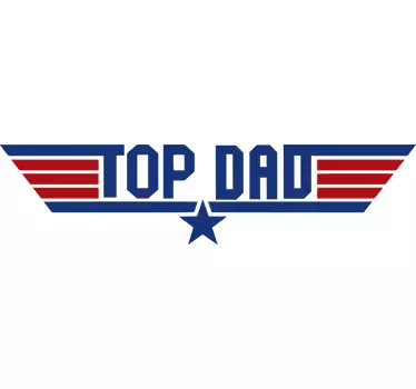 Adesivo per papà Top Dad - TenStickers