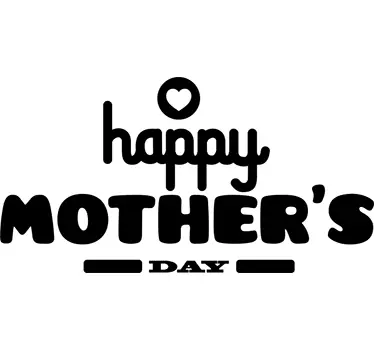Vetrofania Happy Mother's Day - TenStickers