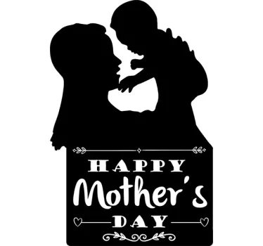 Adesivo Silhouette Mother's day - TenStickers