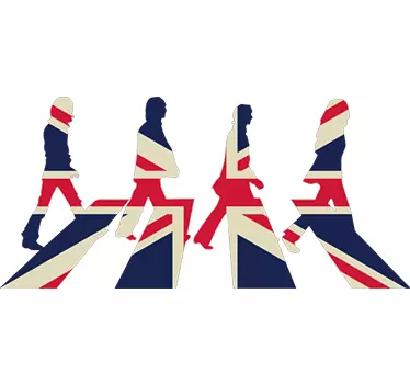 Adesivo decorativo Union Jack Beatles - TenStickers