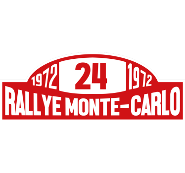 Adesivo per auto numero del raduno monte-carlo - TenStickers