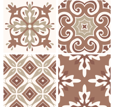 Adesivo per piastrelle mocha mousse idraulica - TenStickers