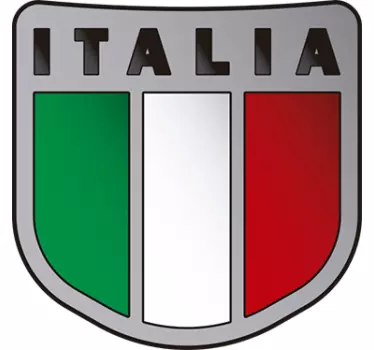 Adesivo bandiera italiana - TenStickers