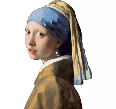 Adesivo per pc decorativo Ragazza orecchino di Perla - TenStickers