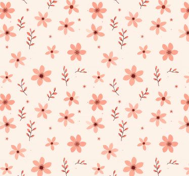 Carta adesiva per mobili fiori beige - TenStickers