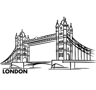 Adesivo decorativo Tower Bridge - TenStickers