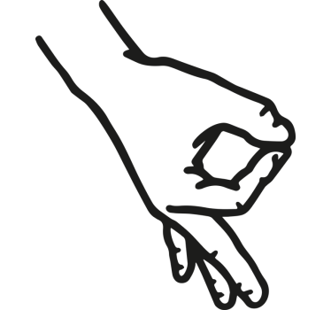 Adesivo per auto dita in cerchio - TenStickers