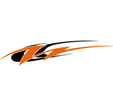 Adesivo per roulotte lato swoosh - TenStickers