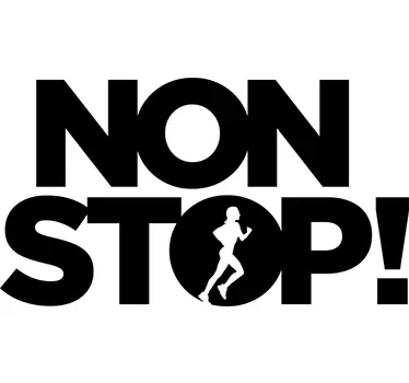 Adesivo sportivo Non Stop - TenStickers