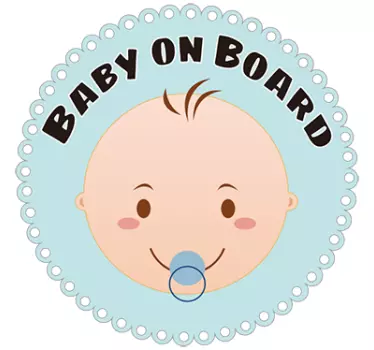 Adesivo per macchina bebé inglese - TenStickers
