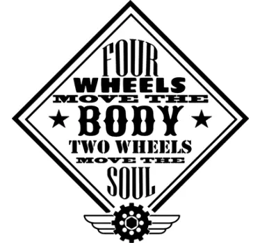 Adesivo moto four wheels - TenStickers