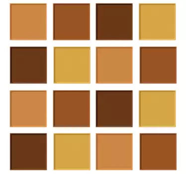 Adesivo per piastrella tonalità marrone - TenStickers