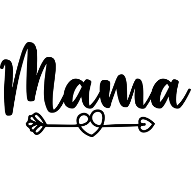 Adesivo per vetrine mamma amore - TenStickers