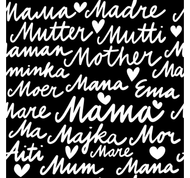 Adesivo per vetrine concetti materni - TenStickers