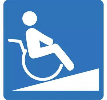 Adesivo segnare rampa invalidi - TenStickers