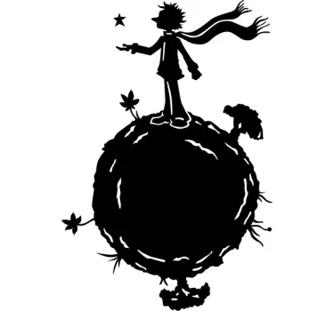 Adesivo il mondo del Piccolo Principe - TenStickers