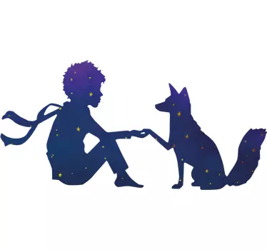 Adesivo profilo Piccolo Principe notte - TenStickers