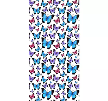 Adesivo box doccia farfalle - TenStickers