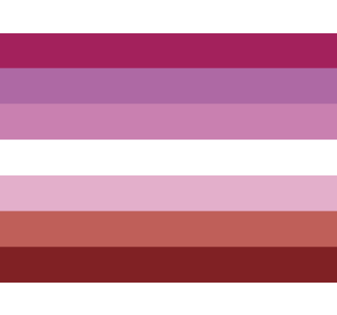 Adesivo per auto bandiera lesbica - TenStickers