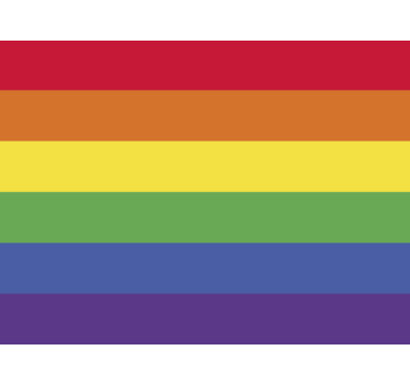 Adesivo per auto bandiera lgbtq - TenStickers