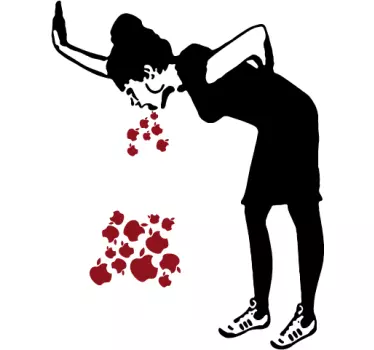 Adesivo per pc Banksy Lovesick - TenStickers