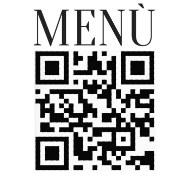 Adesivo per vetrine menu personalizzato qr - TenStickers