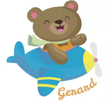 Adesivo personalizzato nome aereo - TenStickers