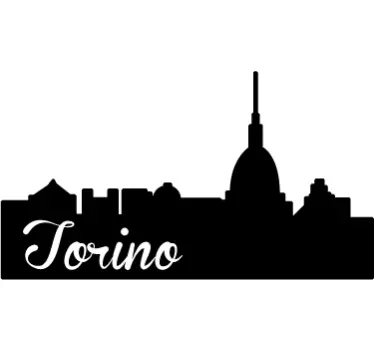 Adesivo decorativo skyline Torino - TenStickers